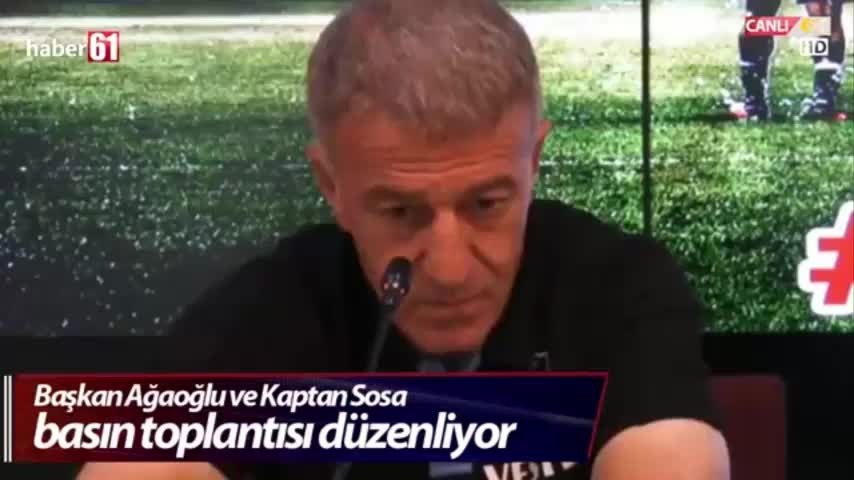 Ağaoğlu ve Sosa basın toplantısı düzenledi